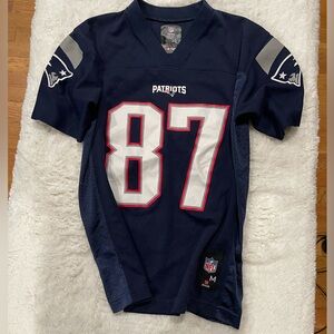 NFL Patriots Kids Navy Blue Jersey 87 Gronkowski